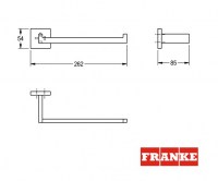 TOALLERO LAVABO 26cm CUBUS FRANKE